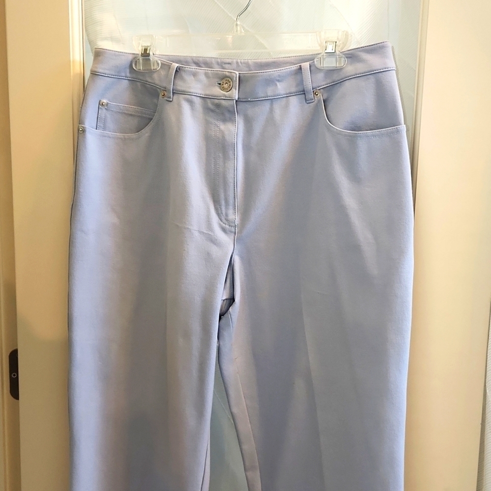 St. John Sport Light Blue Knit Pant